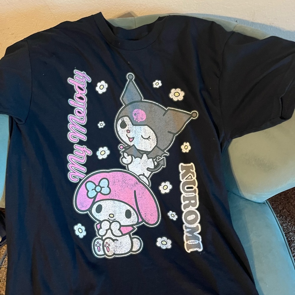 Sanrio Large woman/juniors shirt of Kuromi and my melody